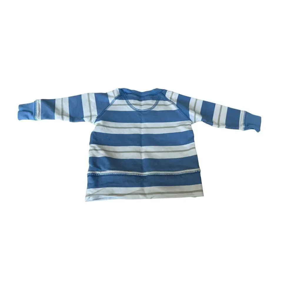 Beaufort Bonnet Baby Barbados Blue Stripe Fleece Sutton's Sweet Dream Set Size6M
